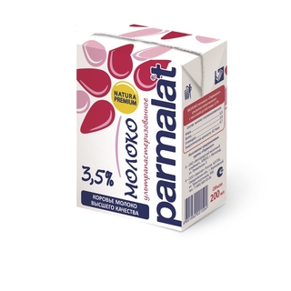 МОЛОКО ультрапастеризованное 3,5% Parmalat 0,2л х 27