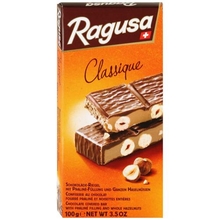 Молочный шоколад Ragusa с трюфельной начинкой и целыми лесными орехами, 100 г