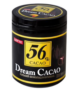 Шоколад гор в кубиках Dream Cacao LOTTE  какао 56% 106гр