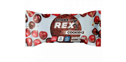 Печенье протеиновое Шоколад-Вишня ProteinRex, 50 г*12