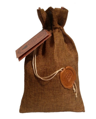 Горький шоколад ручной работы джутовый мешочек с сургучной печатью т.м. “Libertad” 200г*10 